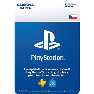 PlayStation dárková karta 500 Kč