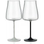 Crystalex Sklenice Black White stems 2 x 400 ml – Sleviste.cz