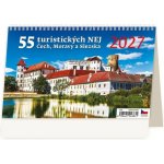 stolní 55 turistických NEJ Čech, Moravy a Slezska 22,6cm x 13,9cm, S24-27 2027 – Zboží Dáma