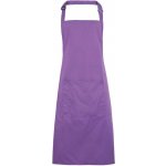 Premier PR154 Zástěra s laclem a kapsou na břiše Colours fialová rich violet – Hledejceny.cz