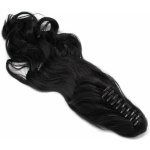 Clip in culík se skřipcem vlnitý 60cm černá – Sleviste.cz