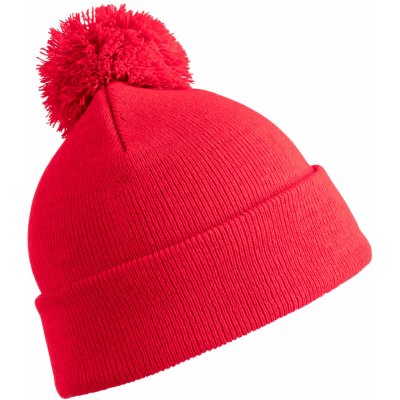 Result Headwear pletená čepice s bambulí RC028X červená – Hledejceny.cz