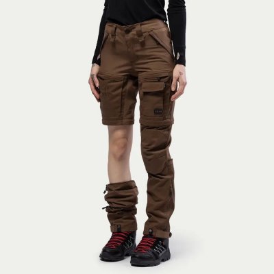 Dámské pohodlné turistické kalhoty 2v1 Beyond Nordic Sepia Brown – Sleviste.cz