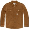 Pánská Košile Vintage Industries manšestrová košile Brix bronzová