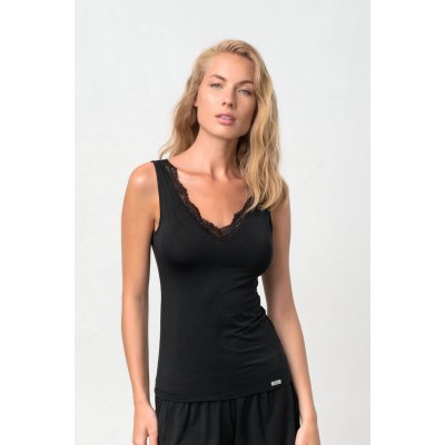 Vamp Leticia elegantní dámská košilka 18839 black – Zbozi.Blesk.cz