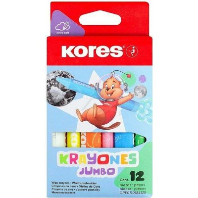 Kores Voskovky Krayones jumbo trojhranné 12 kusů, Kores Kores – Zboží Dáma