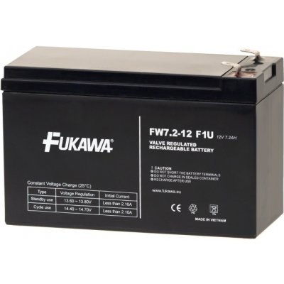 FUKAWA FW 7.2-12 F1U 12V 7,2Ah – Zboží Mobilmania