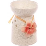 Eden Keramická aroma lampa s červenou květinkou – Zboží Dáma