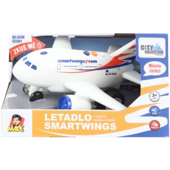 Made Letadlo Smartwings s hlášením kapitána a letušky na setrvačník 20 cm