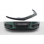Maxton Design spoiler pod přední nárazník ver.1 pro Audi A6 C7, černý lesklý plast ABS, S-Line