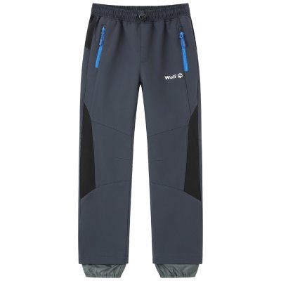 Wolf B2495 softshellové kalhoty zateplené tmavě šedá – Zboží Dáma