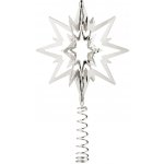 Georg Jensen Vánoční ozdoba špice na stromeček Star Palladium Small, stříbrná barva, kov – Hledejceny.cz