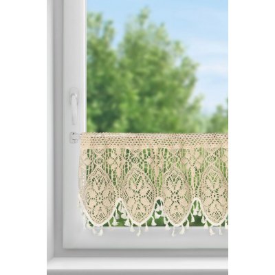 EUROFIRANY KRÁTKÁ ZÁCLONA NA PÁSCE MOLY 150X30 CM SVĚTLEBÉŽOVÁ – Hledejceny.cz