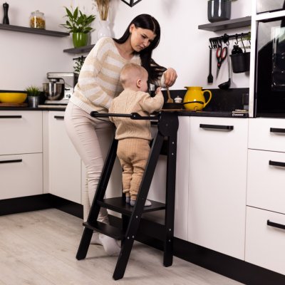 Family scl Skládací dětská učící věž Černá – Zboží Dáma