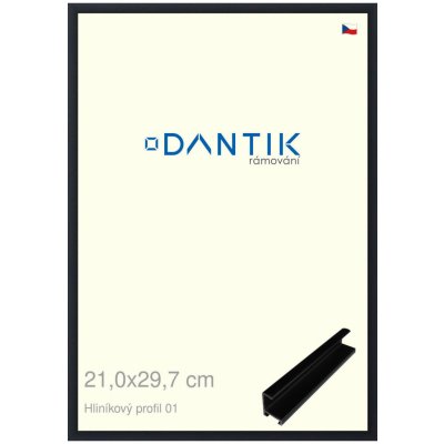 DANTIK rámeček 21 x 29,7 profil 7001 Černá matná – Zboží Živě