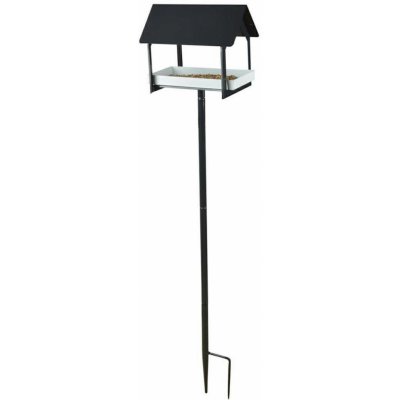 Esschert Design Zapichovací krmítko pro ptáky Lucy 126 x 19 x 29 cm kov černá – Zboží Dáma