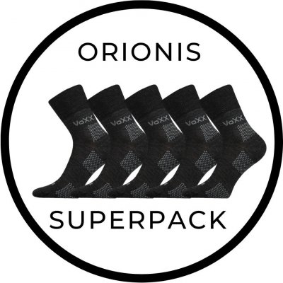 Voxx ORIONIS SUPERPACK antibakteriální merino ponožky se stříbrem tmavě šedá – Hledejceny.cz