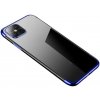 Pouzdro a kryt na mobilní telefon Pouzdro IZMAEL Clear Color s barevným lemem Samsung Galaxy S21 5G čiré