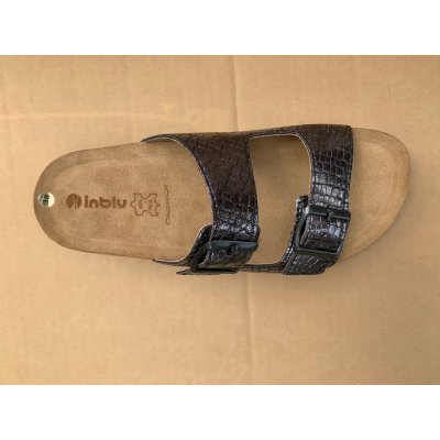 Inblu NM 27 45 dámské pantofle na suchý zip šedostříbrná – Zboží Mobilmania