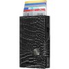 Pouzdro na doklady a karty TRU VIRTU Wallet Click & Slide leather Croco Black