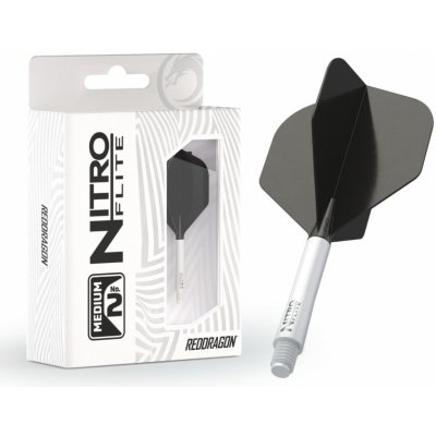 Red Dragon Nitro Flite - No2 - white & black - medium – Zboží Dáma