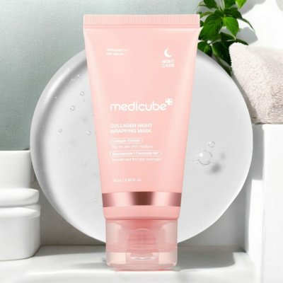 MEDICUBE - COLLAGEN NIGHT WRAPPING MASK - Kolagenová noční slupovací maska 75 ml – Hledejceny.cz