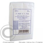 Gáza kompresní nesterilní 7,5 x 7,5 cm/100 ks 8vrstev – Zboží Dáma