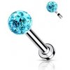 Piercing Šperky4U piercing do brady cartilage s kamínky LB1089-1208-Q