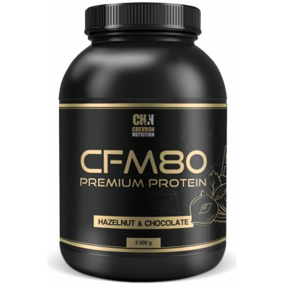 Chevron Nutrition CFM80 Premium protein 2000 g Příchuť: Lískový oříšek & Čokoláda