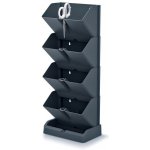 Prosperplast MINI CASCADE IO1W200S433 Vertikální květináče s nůžkami na bylinky antracit – Zboží Dáma