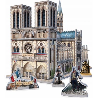 WREBBIT 3D puzzle Assassin's Creed Unity: Notre-Dame 860 ks – Zboží Mobilmania