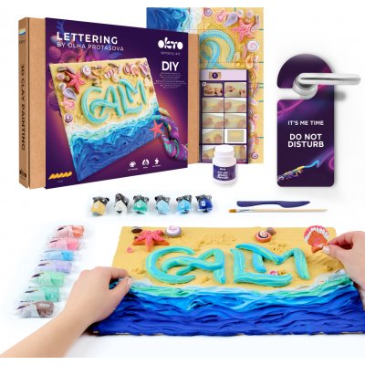 Okto lettering výtvarný set malování hmotou Calm 30 × 40 cm – Hledejceny.cz