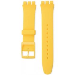 Swatch Unisex žlutý silikonový pro hodinky