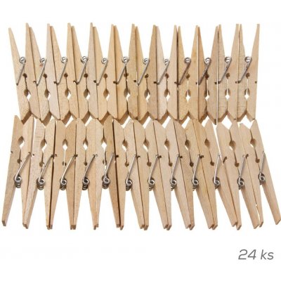 Orion Sada dřevěných kolíčky na prádlo 24 ks – Zboží Mobilmania