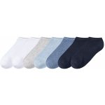 Pepperts Chlapecké nízké ponožky s BIO bavlnou, 7 párů bílá / šedá / modrá / navy modrá – Zboží Dáma