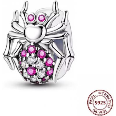 Prosperk Korálek stříbrný na náramek Spider S3737 – Zboží Dáma