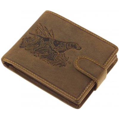 Pánská kožená lovecká peněženka s přezkou GPPN392