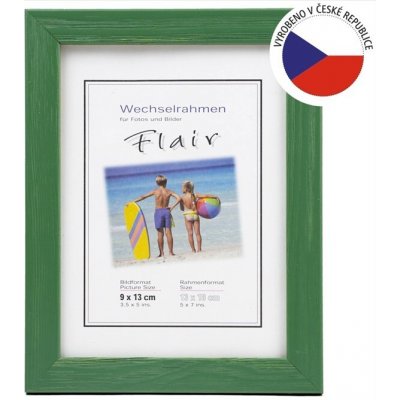 Hama rámeček dřevěný RIMINI, 18x24 cm zelený – Hledejceny.cz