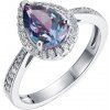 Prsteny Royal Fashion stříbrný pozlacený prsten Alexandrit DGRS0034 WG