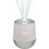 Aroma difuzér Kett's Candles Baby Powder Luxusní vonný difuzér z českého skla víčko + tělo difuzéru + 15 stébel + 150 ml náplně