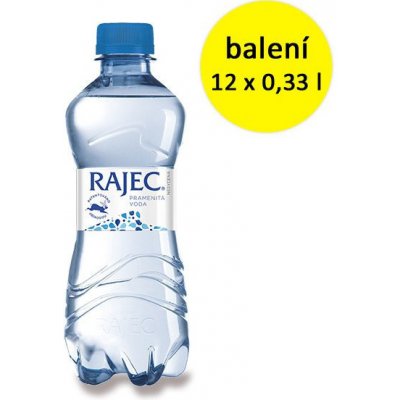 Rajec Voda neperlivá 12 x 330 ml – Zbozi.Blesk.cz