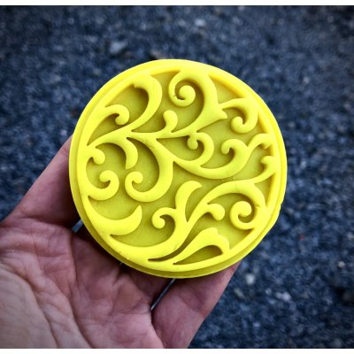 TVOŘÍTKO Ornament VI - razítko special Tvar vykrajovátka: Kulaté Vlnky, Nástavec na razítko: Ano – Hledejceny.cz