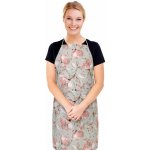 Bellatex Kuchyňská zástěra ADÉLA zástěra 67x84 cm Lilie losos šedá – Hledejceny.cz