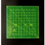 Patchworkové rastrové pravítko - fluorescenční varianta 2. čtverec 6 x 6 palců – Zboží Dáma
