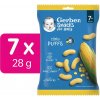 Dětský snack Gerber Snacks kukuřičné křupky 7× 28 g