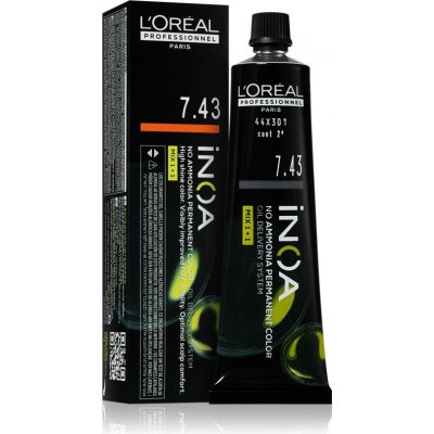L’Oréal Professionnel Inoa permanentní barva 7.43 60 ml – Zboží Dáma
