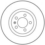 Brzdový kotouč TRW DF2804 | Zboží Auto