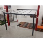 Covernit Hliníková pergola Vike 3,7 x 3,4 x 2,35 m antracit čirá – Zboží Mobilmania