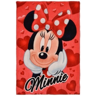 Sun City Deka flízová dívčí s Minnie Mouse červená – Sleviste.cz
