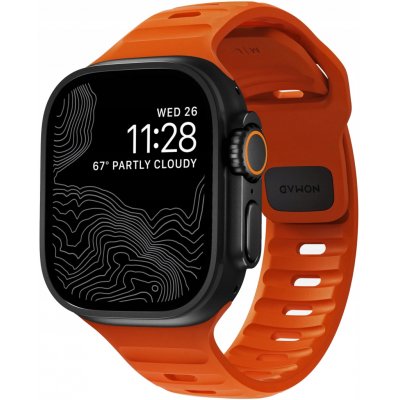 Nomad Sport Strap M/L Orange Apple Watch 42/44/45/Ultra 49mm NM00736685 – Zboží Mobilmania